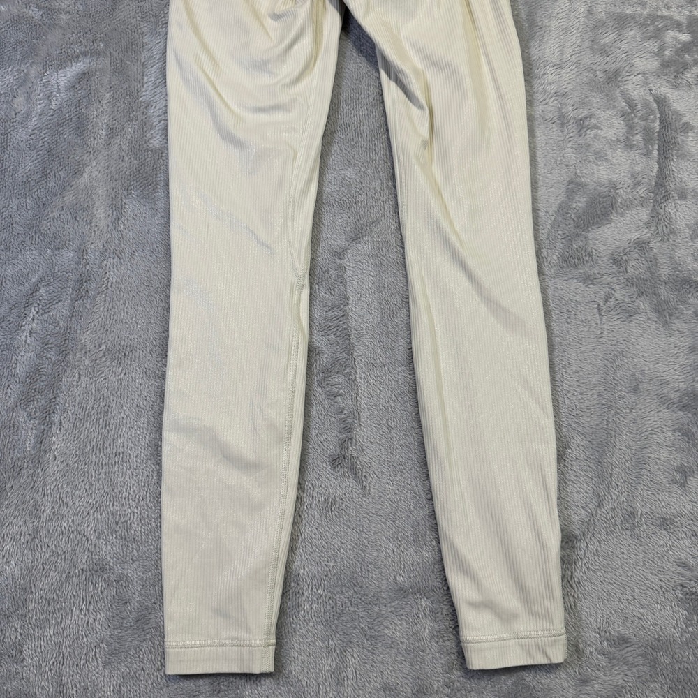 Lululemon Align Ribbed High-Rise Pant 28" Womens 4 Bone White W5GI4S Leggings - Picture 11 of 15